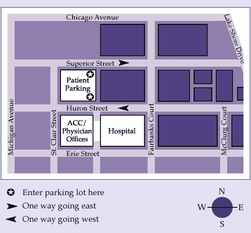 Driving Directions & Parking | NW Medical Faculty Foundation | Dr. Douglas Sidle Chicago, IL 